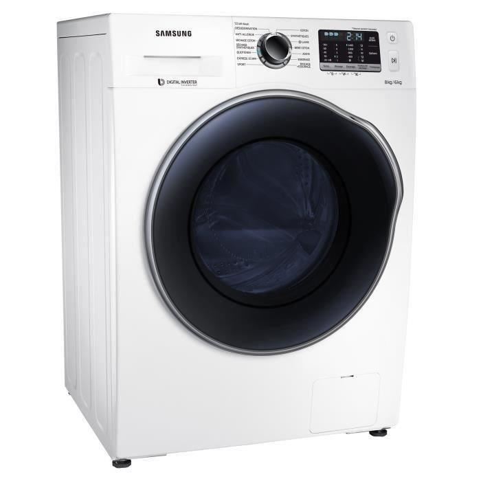 SAMSUNG WD80J5430AW - Lave linge séchant - Lav. 8 kg / Sèch 6 kg - 1400 tours - Classe B - Blanc